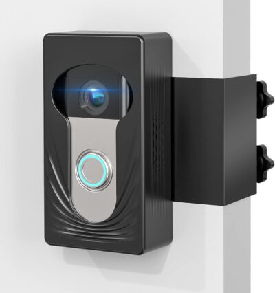 Wireless Video Doorbell Mount for Ring/Blink/Eufy, No Drill, Black