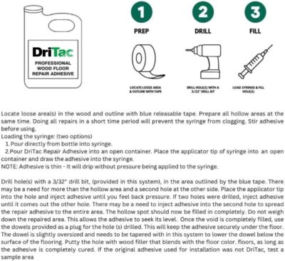 DriTac Wood Floor Repair Kit for Engineered Flooring 32oz - Image 4