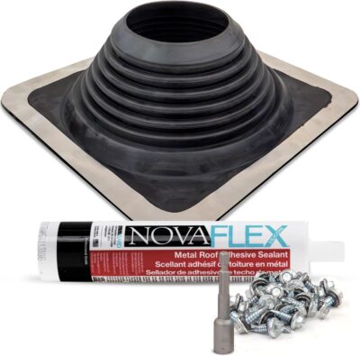 EPDM Roof Flashing Boot Kit for 6-3/4" - 13-1/2" Pipes