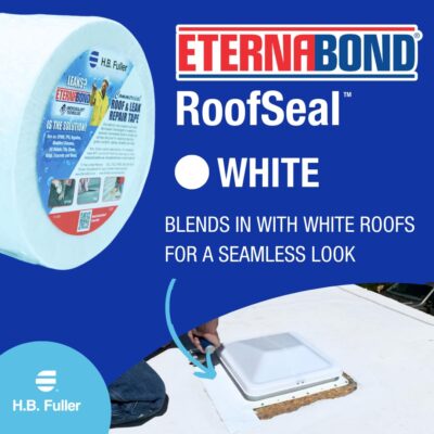 EternaBond RoofSeal White 4" x50' MicroSealant Tape - 35 mil Thickness - Image 7