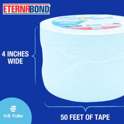 EternaBond RoofSeal White 4" x50' MicroSealant Tape - 35 mil Thickness - Image 6