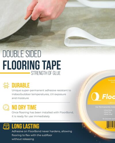 Flexible Flooring Tape for Vinyl, Carpet, Gym, Grass Installation - Image 2