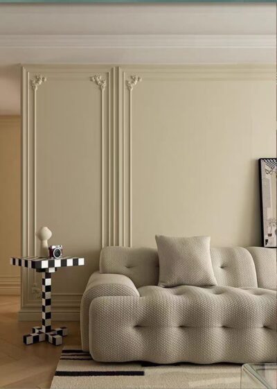 Flexible Peel and Stick White Wall Molding Trim - 0.6in x 10ft - Image 4