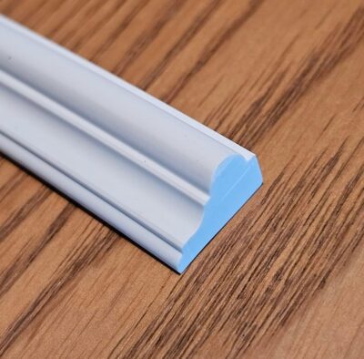 Flexible Peel and Stick White Wall Molding Trim - 0.6in x 10ft - Image 2