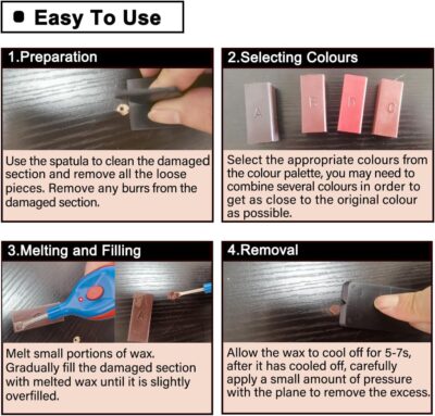 Floor Repair Kit with Heat Pen for Scratches, Stains, Cracks - Image 3