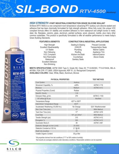 NSF Food Grade White Silicone Sealant 2.8oz - Image 2