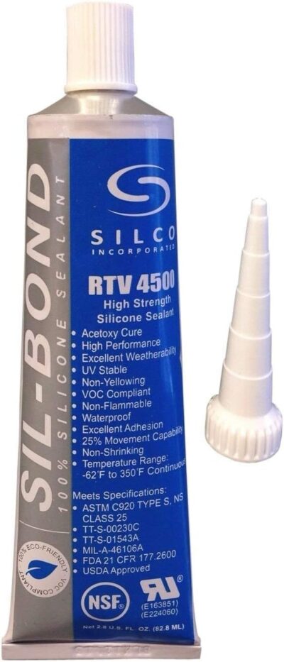 NSF Food Grade White Silicone Sealant 2.8oz