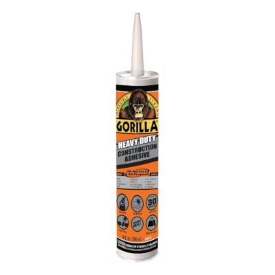 Gorilla 8010001 9 oz White Construction Adhesive Pack