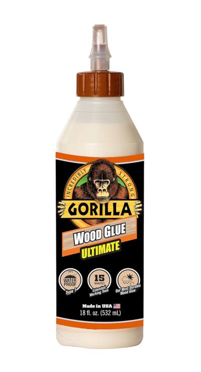 Gorilla Waterproof Wood Glue; 18oz; Natural Wood Color