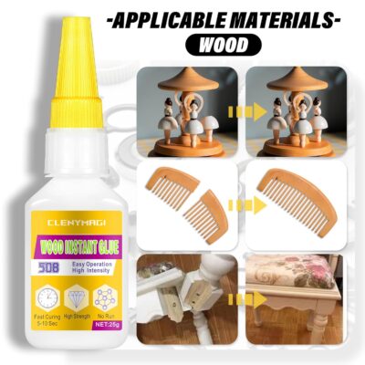 High Strength Clear Wood Glue for Woodworking, Furniture, Crafts - Image 6