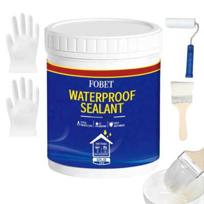 32oz Clear Waterproof Sealant for Indoor & Outdoor Use