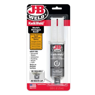 J-B Weld KwikWeld Epoxy Syringe - 25 ml, Dark Grey