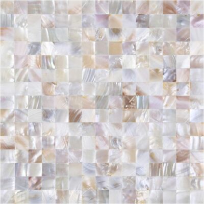 KASARO Mother of Pearl Self-Adhesive Backsplash Tiles, 6-Sheet