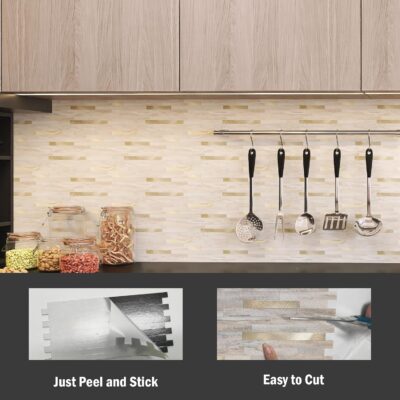 KASARO Peel and Stick Backsplash Tile - 20 Sheets - Image 3