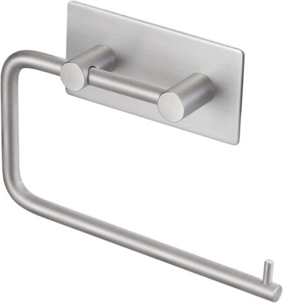 KES Self Adhesive Toilet Paper Holder Stainless Steel Brushed Finish