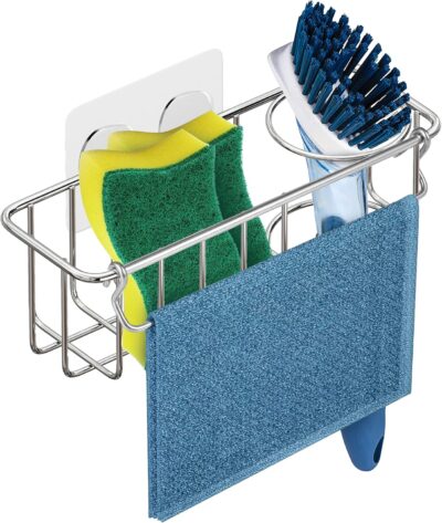 KESOL Stainless Steel Sponge Holder Caddy with Suction Cup