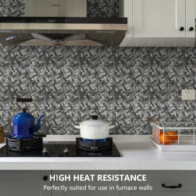 Kitchen Mosaic Tiles Peel and Stick Backsplash, PVC Wall Decor. - Image 4