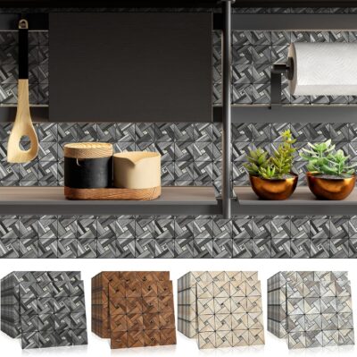 Kitchen Mosaic Tiles Peel and Stick Backsplash, PVC Wall Decor. - Image 2