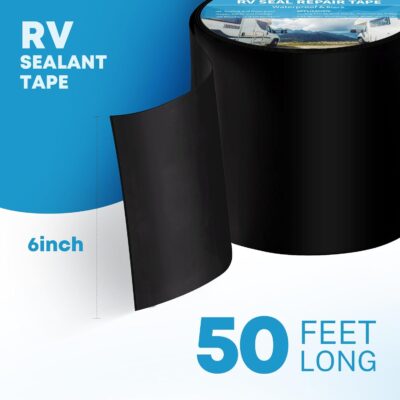 Kohree Butyl Sealant Tape: 6"x50' Black RV Roof Repair - Image 6