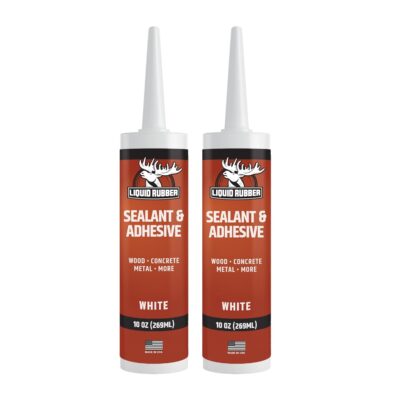 White Liquid Rubber Caulk - 2 Pack