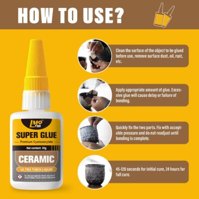 LMQ Ceramic Glue: 30g Super Glue for Various Materials - Image 6