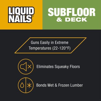 LN902 Subfloor & Deck Adhesive, Low VOC, 28 oz - Image 2