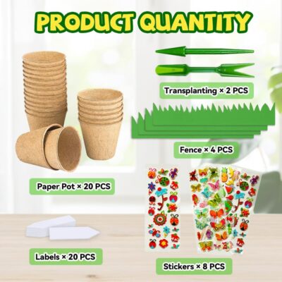 Kids' DIY Flower Pot Craft Kit with Foam Stickers - Image 5