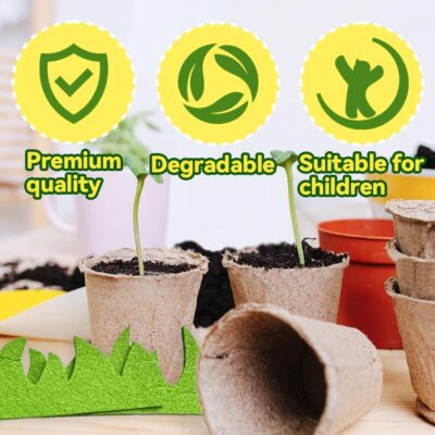 Kids' DIY Flower Pot Craft Kit with Foam Stickers - Image 6