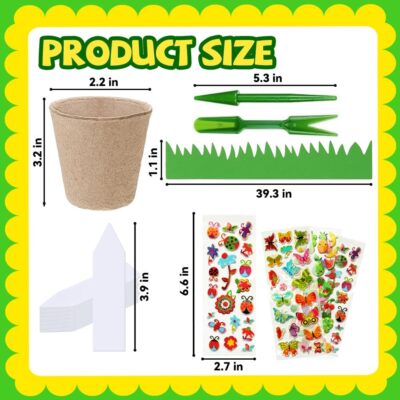 Kids' DIY Flower Pot Craft Kit with Foam Stickers - Image 8