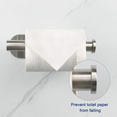 NearMoon Self Adhesive Toilet Paper Holder, Rustproof Stainless Steel - Image 6