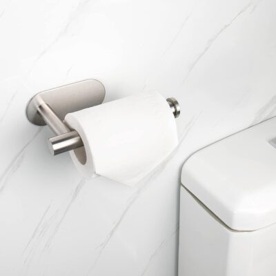 NearMoon Self Adhesive Toilet Paper Holder, Rustproof Stainless Steel - Image 7