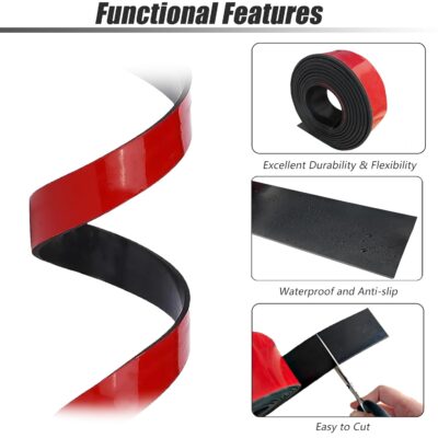 Neoprene Rubber Adhesive Strip 1/8" Thick x 1" Wide x 10' Long - Image 4