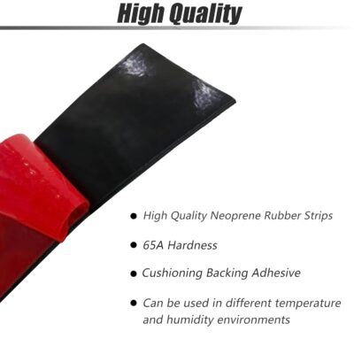 Neoprene Rubber Adhesive Strip 1/8" Thick x 1" Wide x 10' Long - Image 3