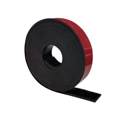 Neoprene Rubber Adhesive Strip 1/8" Thick x 1" Wide x 10' Long