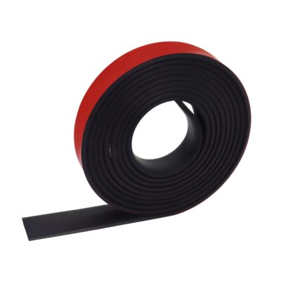 Neoprene Rubber Strips: Adhesive, Non-Slip, 1x1/8x10 Ft