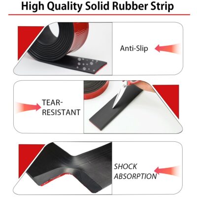 Neoprene Rubber Strips with Adhesive Backing (0.78" x 1/12" x 10') - Image 5