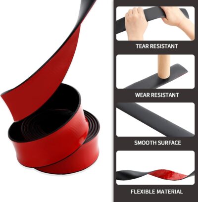 Neoprene Rubber Strips with Adhesive Backing, 2" x 1/16" x 120" - Image 4