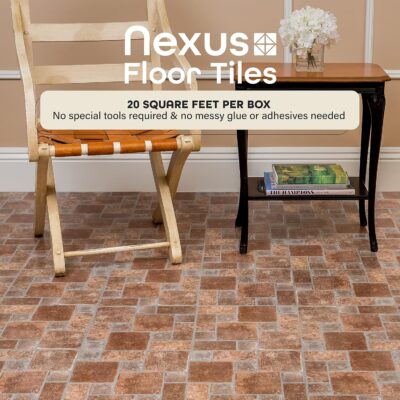 Nexus Vinyl Floor Tiles - Peel & Stick, DIY Flooring - Image 2