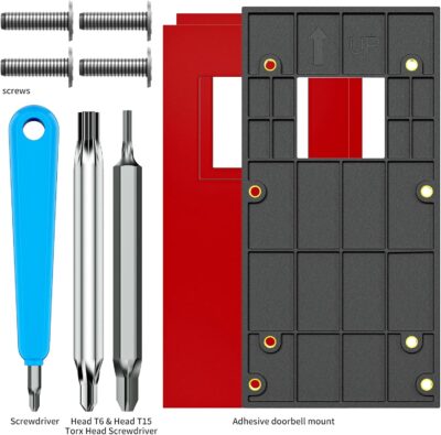 Adhesive Video Doorbell Mount for Various Models, No-Drill Installation - Image 6