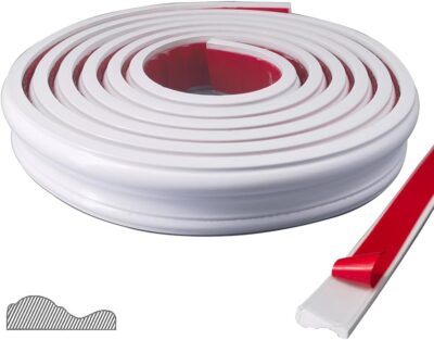 Peel and Stick Flexible Trim for Home Décor, 16ft White - Image 6