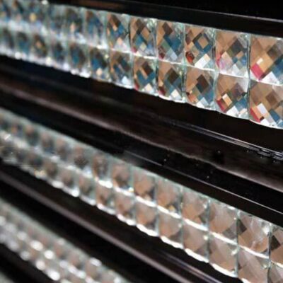 Peel and Stick Silver Mirror Glass Mosaic Tiles Pack - Image 4