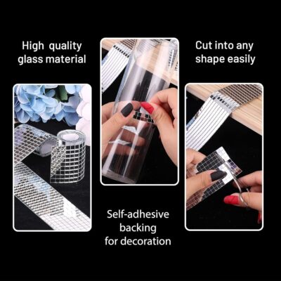 PP OPOUNT 2160 PCS Self-Adhesive Disco Ball Mirror Tiles - Image 3