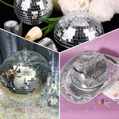 PP OPOUNT 2160 PCS Self-Adhesive Disco Ball Mirror Tiles - Image 7