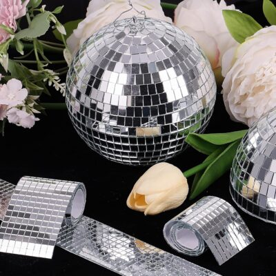 PP OPOUNT 2160 PCS Self-Adhesive Disco Ball Mirror Tiles - Image 2