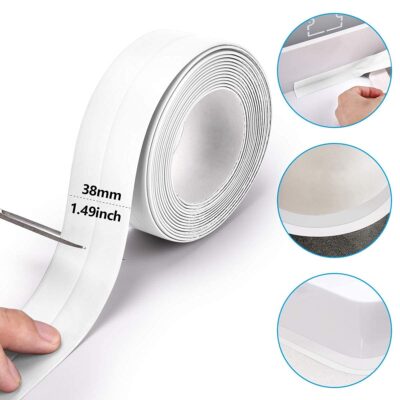 PVC Self Adhesive Caulk Tape for Bath & Kitchen - Image 2