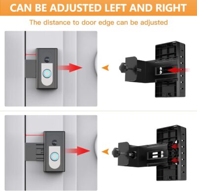 QIBOX Anti-Theft Doorbell Mount for Ring/Blink, Adjustable Bracket - Image 4