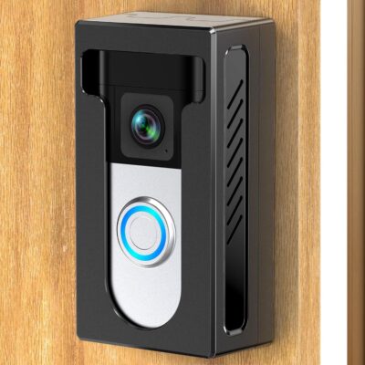 QIBOX Adhesive Video Doorbell Mount for Ring/Blink, Anti-Theft Bracket