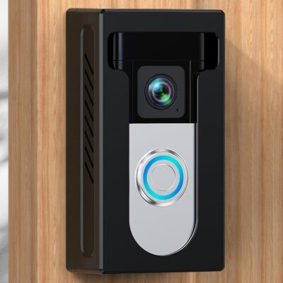 QIBOX Adhesive Mount for Ring/Blink Video Doorbell, Anti-Theft Holder