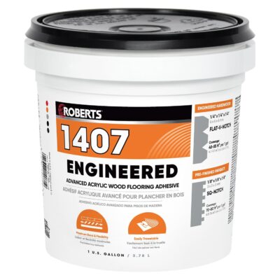 ROBERTS 1407-1 Wood Flooring Adhesive, 1 Gallon, Beige