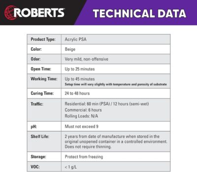 ROBERTS 2310-1 1 Gallon Flooring Adhesive for Laminate Floors - Image 6